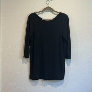 J. Jill Wherever Collection Black Top, M
